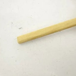 Single wooden stick on a white background