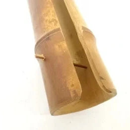 Close-up of a bamboo product on a white background