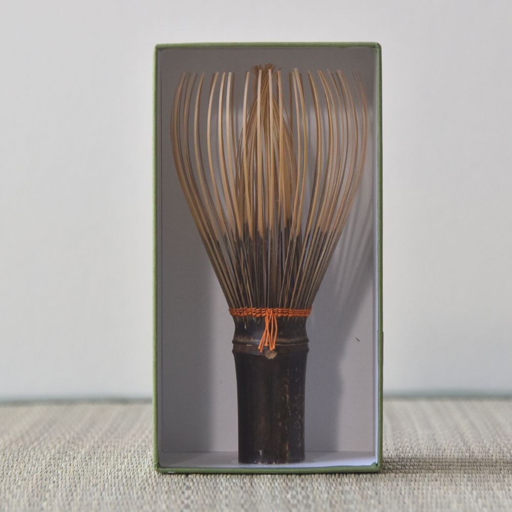 Black Bamboo Whisk Persimon Kurotake Takayama Chasen for Matcha
