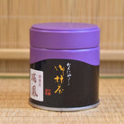 A can of Zuihō premium Ceremonial Grade Matcha by Marukyu Koyamaen Kanbayashi_Shunshowith Japanese characters displayed on the label.