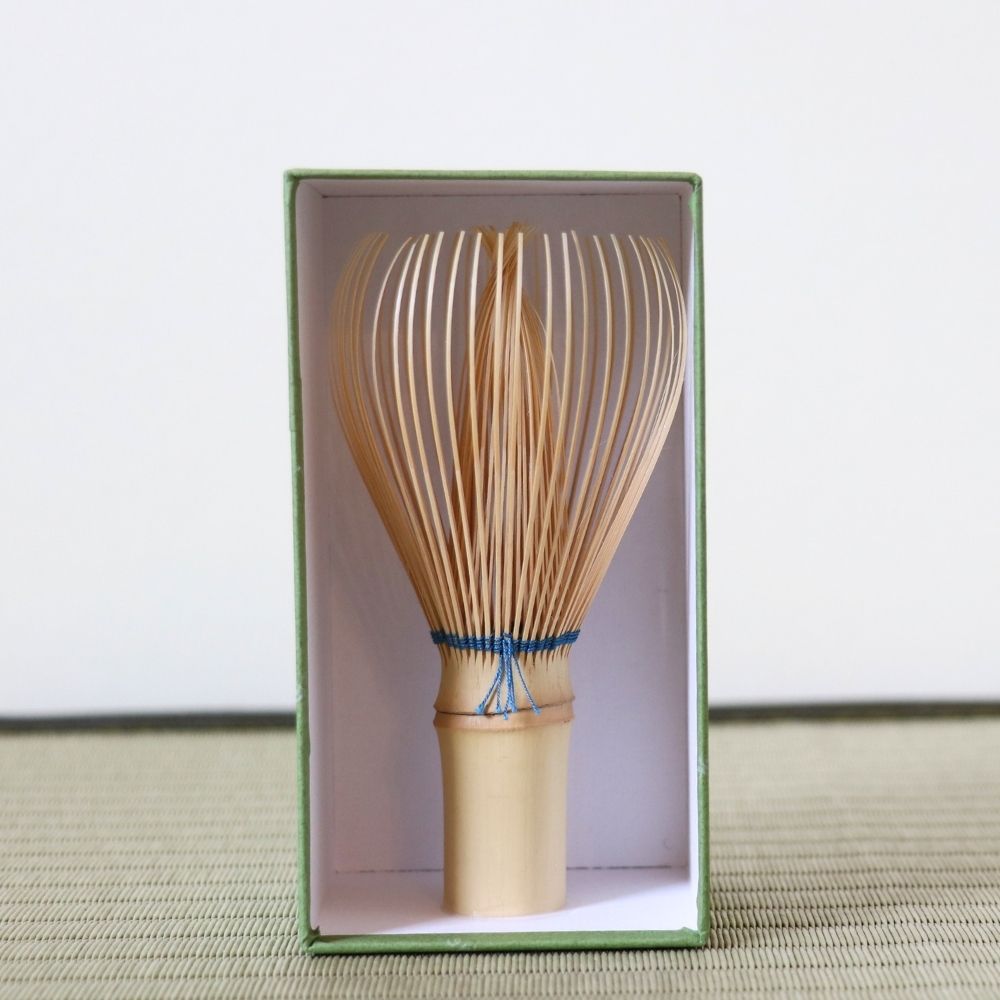 Premium Japanese chasen in teal blue thread color