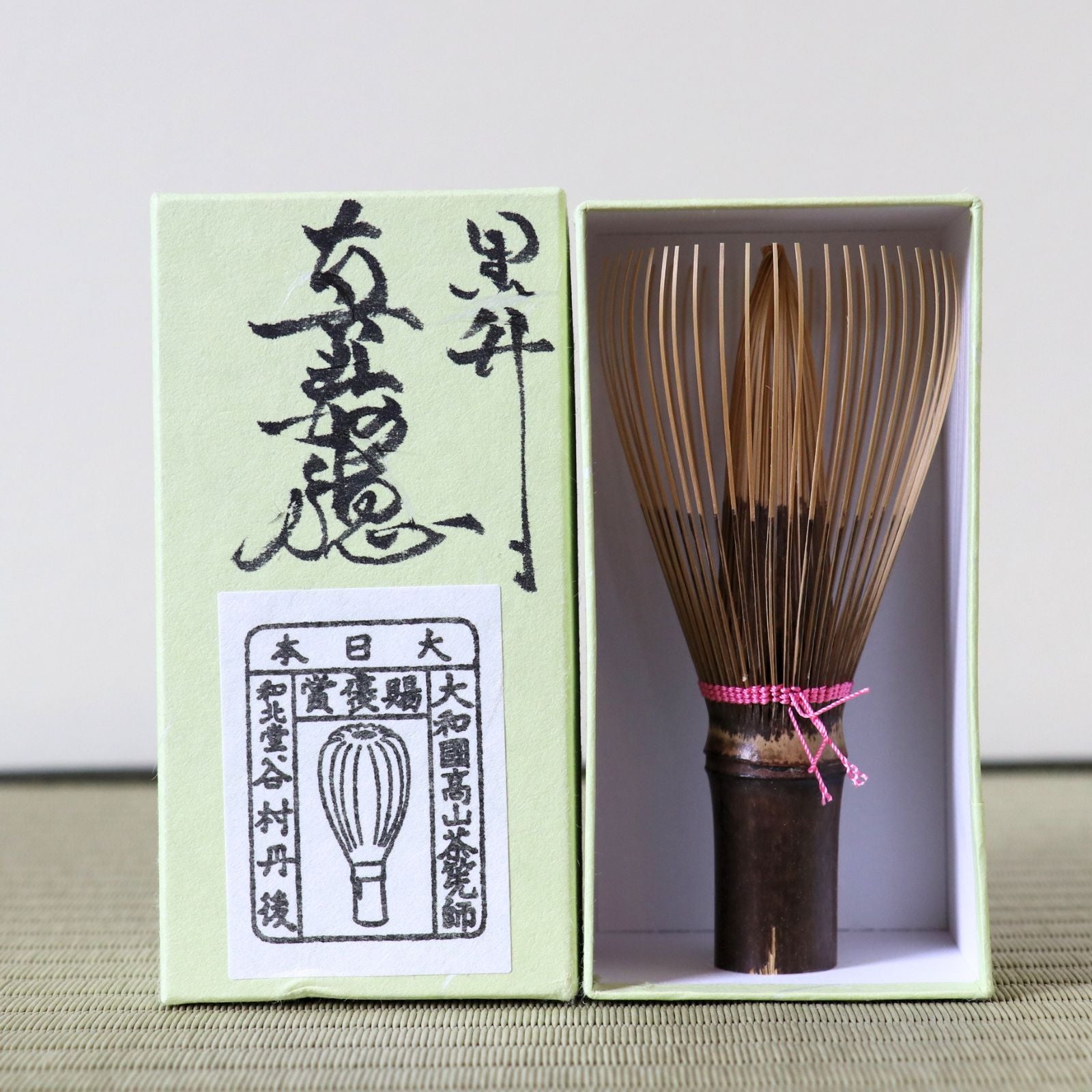 Premium bamboo tea whisk (chasen) by Tango Tanimura, representing Japanese tea ceremony craftsmanship