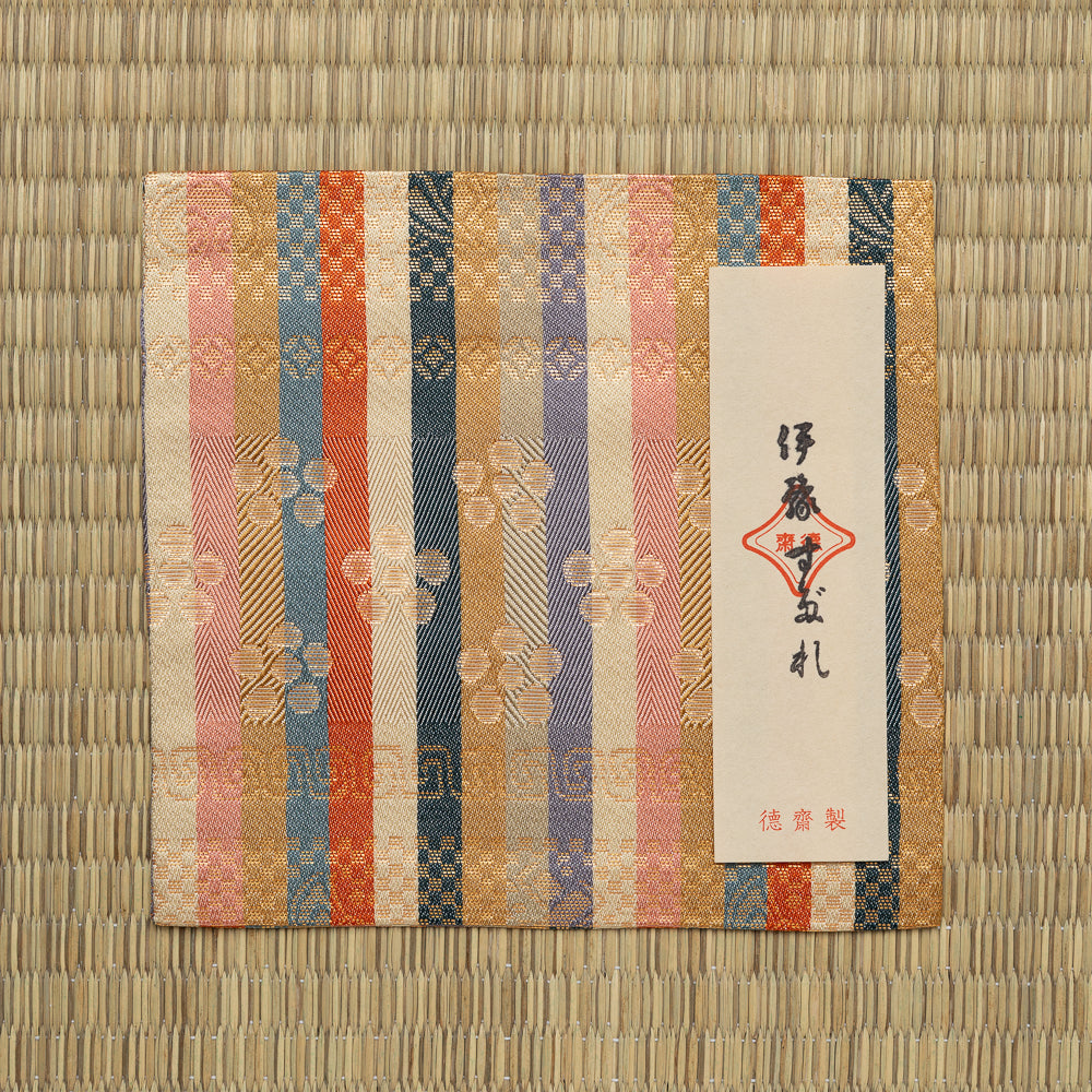 Iyo Sudare Nishijin Kobukusa handcrafted Kyoto silk tea ceremony cloth for Urasenke Chanoyu and Matcha