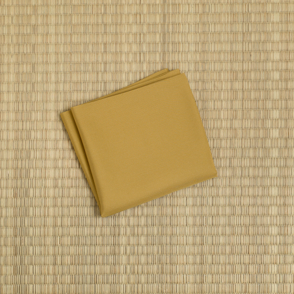Mustard Yellow Silk Fukusa handmade in Kyoto by Kitamura Tokusai from premium Shioze silk.