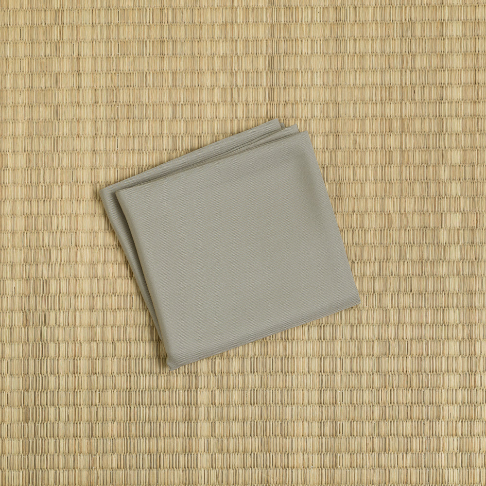 Stone Gray silk fukusa displayed on tatami for Japanese tea ceremony