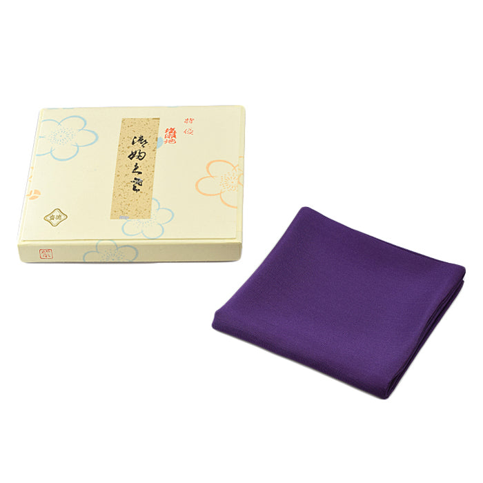 Purple TOKUYU Silk Fukusa for the Way of Tea, Chanoyu and Omotesenke tea ceremony