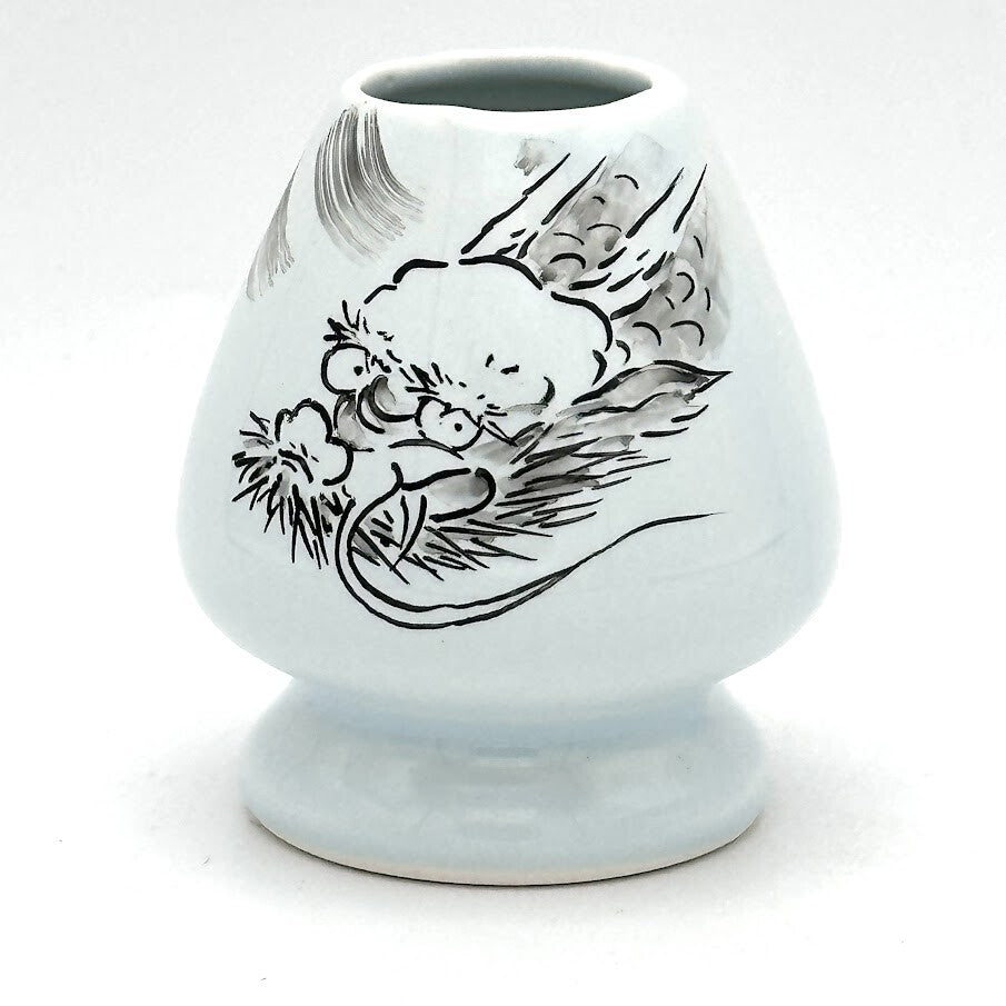 和風スタンド Hand-Painted Dragon Chasen Stand – Matcha Whisk Holder Stand