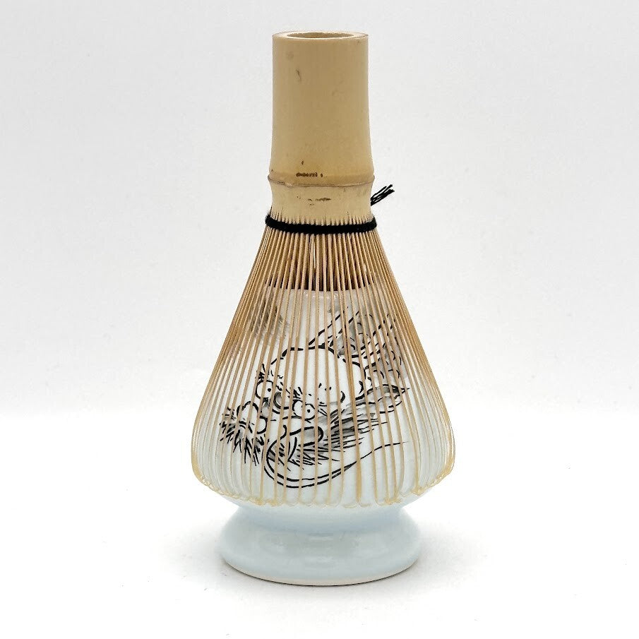 Hand-Painted Dragon Chasen Stand – Matcha Whisk Holder Stand