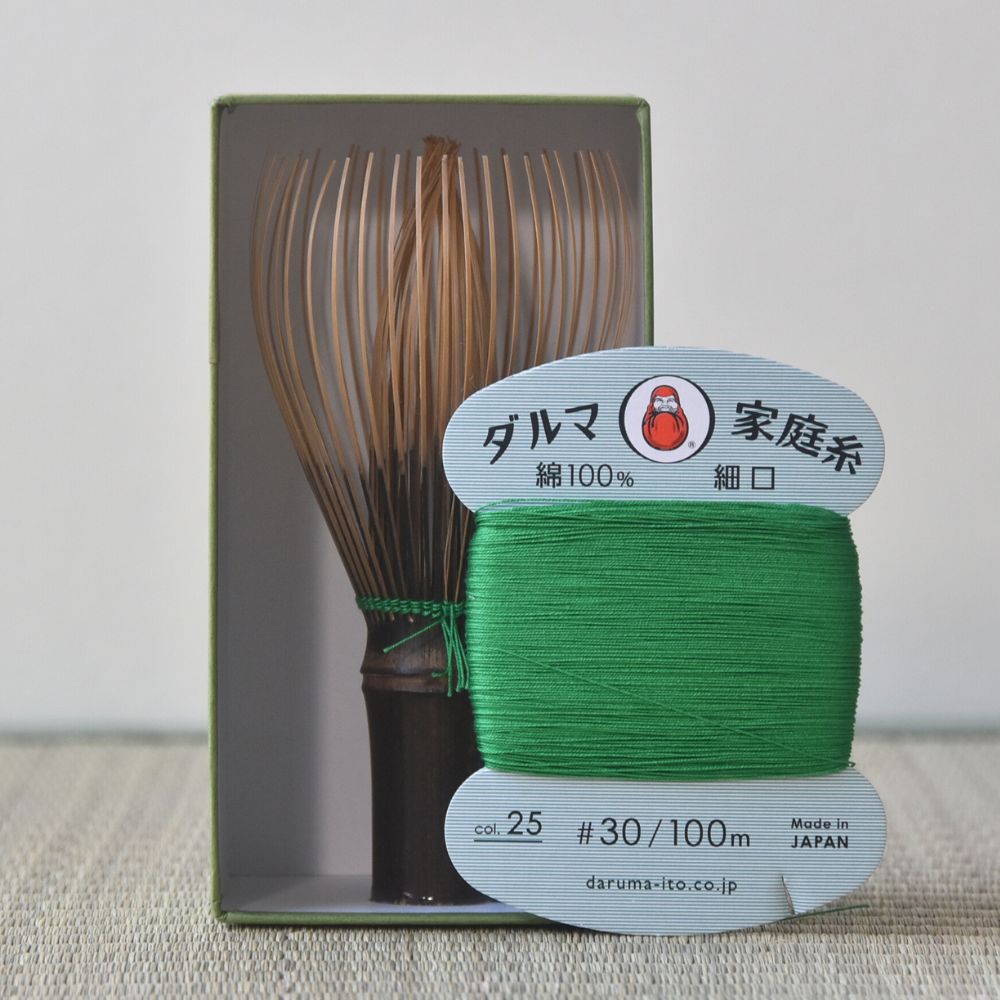 Black Bamboo Whisk Green Kurotake Takayama Chasen for Matcha