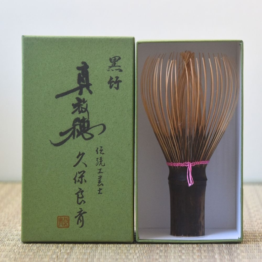 Black Bamboo Whisk Pink Kurotake Takayama Chasen for Matcha – Nara
