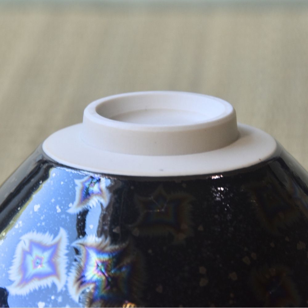 Regular Matcha Bowl : Star Crystal Glaze