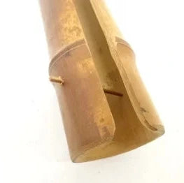 Close-up of a bamboo product on a white background