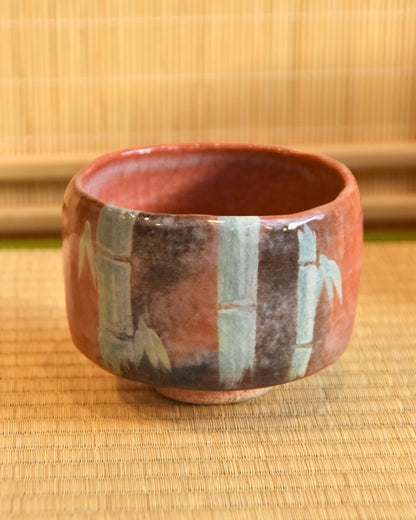 Red matcha cup