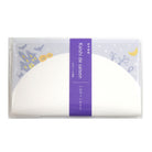 White product in a clear package with a purple label on a white background