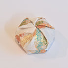 Japanese Traditional Twisting Jewelry Cloth Box Pearl White