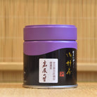 A can of Kashin no Mukashi_ Ceremonial Grade Matcha by Kanbayashi_Shunsho with Japanese characters displayed on the label.