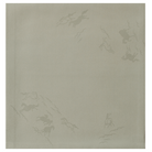 Gray Green Yuzen Silk Fukusa featuring the Year of the Horse (2026) pattern by Kitamura Tokusai.