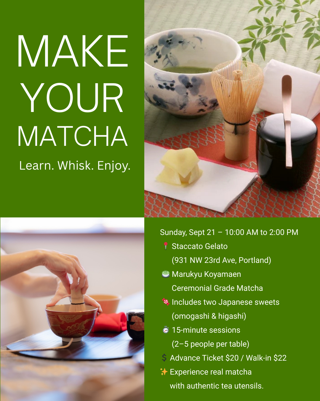 Make your matcha information