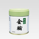 A canister of KINRIN Ceremonial Grade Matcha with Japanese characters printed on the label.
