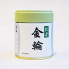 A canister of KINRIN Ceremonial Grade Matcha with Japanese characters printed on the label.