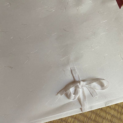 Nara Tea Co.'s Tatoushi l kimono Storage Paper with Strings, a set of 10 sheets of tatoushi paper.