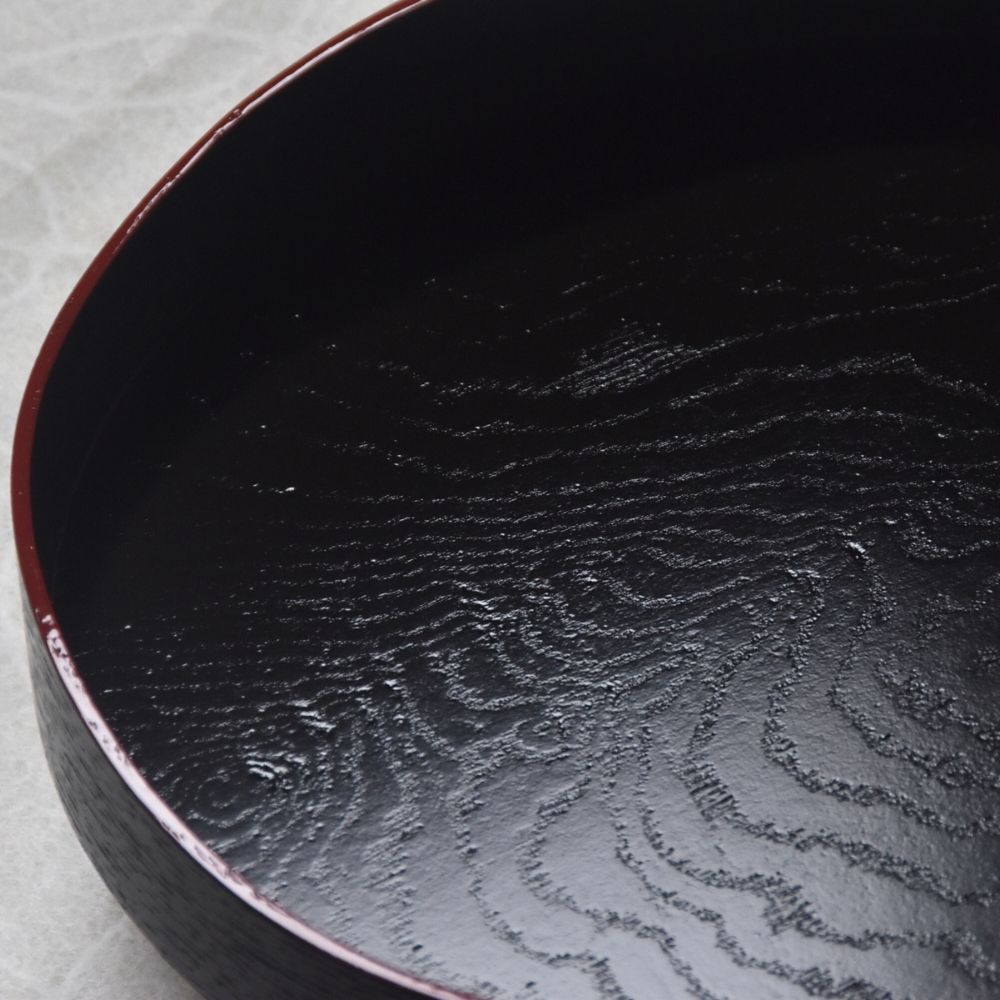 Black Lacquered Chanoyu Tray (Yamamichi-bon) for Chanoyu Tea