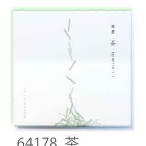 Packaged product with Japanese text and illustrations on a decorative background
