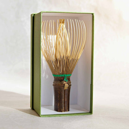 Black Bamboo Whisk with Color String Kurotake Takayama Chasen