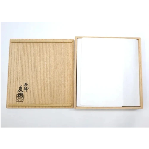 Wooden frame with a white interior on a white background