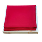 Red Silk Fukusa Gokujo handcrafted in Kyoto by Kitamura Tokusai for Urasenke and Omotesenke tea practice.
