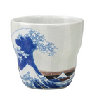 hokusai wave teacup kutani ware