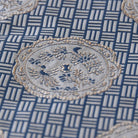 Close-up of a Japanese Nishijin silk kobukusa featuring the Kacho-monkin Futsugire pattern with phoenix and floral motifs