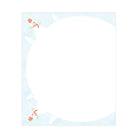 Letterhead with a snowman design on a white background