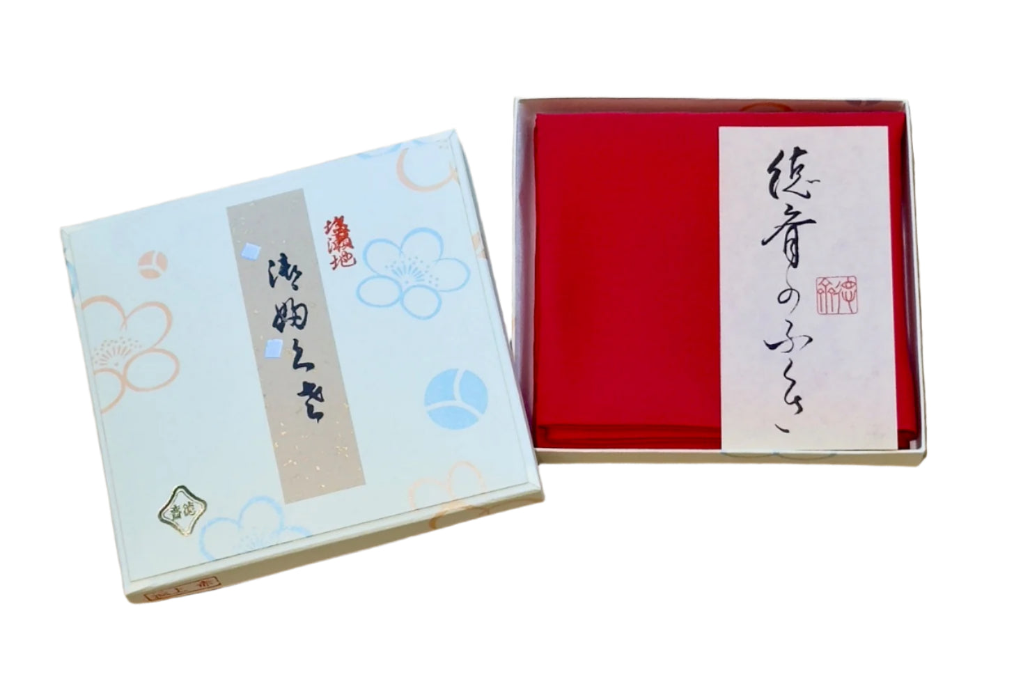 Kitamura Tokusai Silk Fukusa Gokujo with gift box, authentic Kyoto handcrafted silk fukusa for Chanoyu and Matcha.