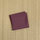 Mauve Brown silk fukusa displayed on tatami for Japanese Tea Ceremony