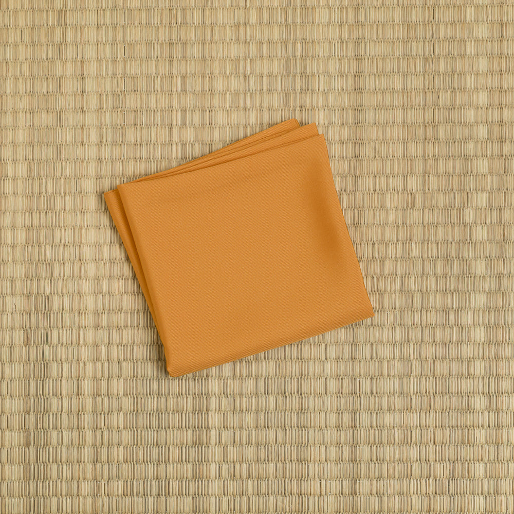 Orange silk fukusa for Japanese Tea Ceremony with traditional gift box
