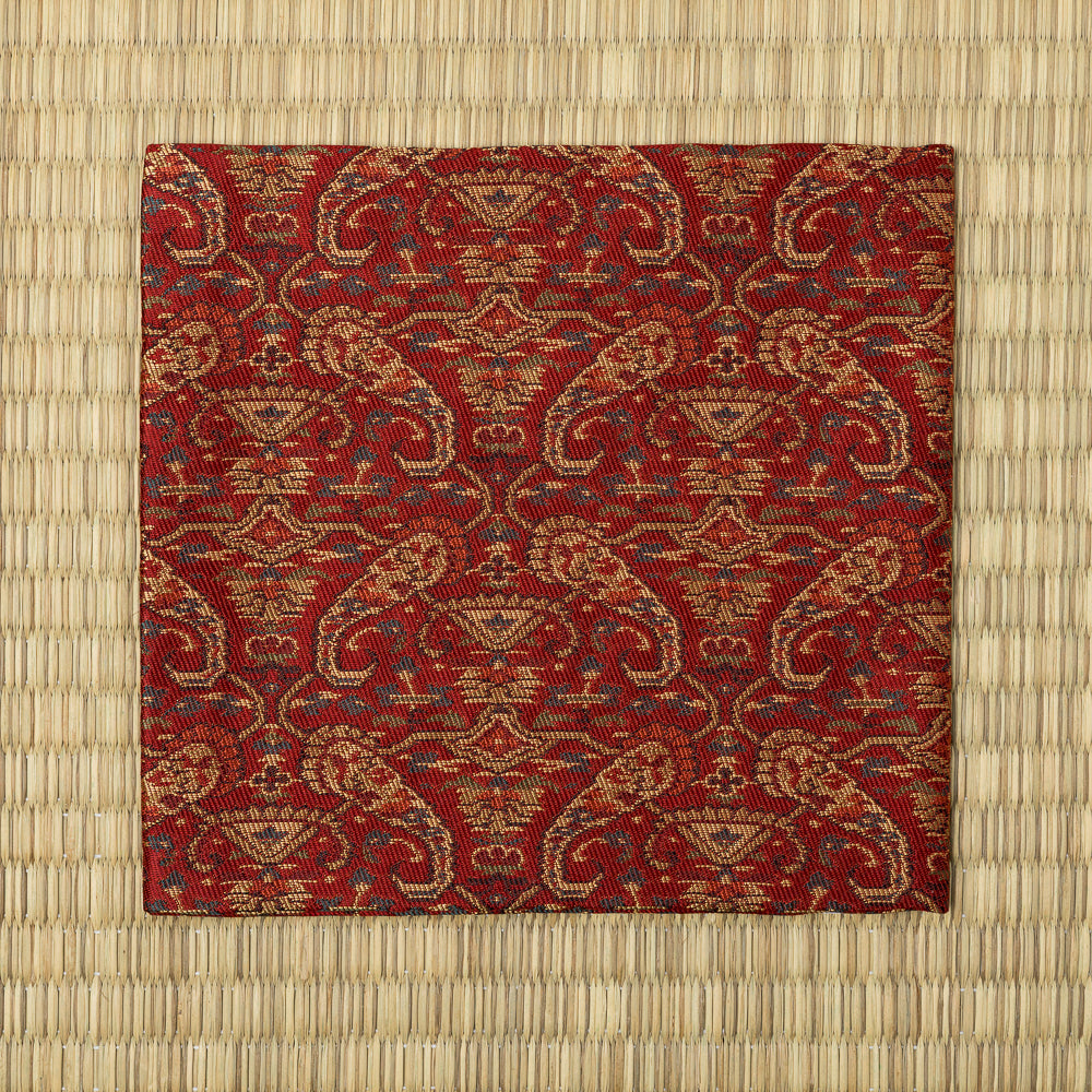 Perusha (Persia) Nishiki Kobukusa showing the traditional Nishijin silk weave.