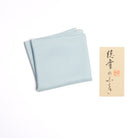 Powder blue silk fukusa for Urasenke and Omotesenke