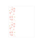 Cherry blossom pattern on a white background