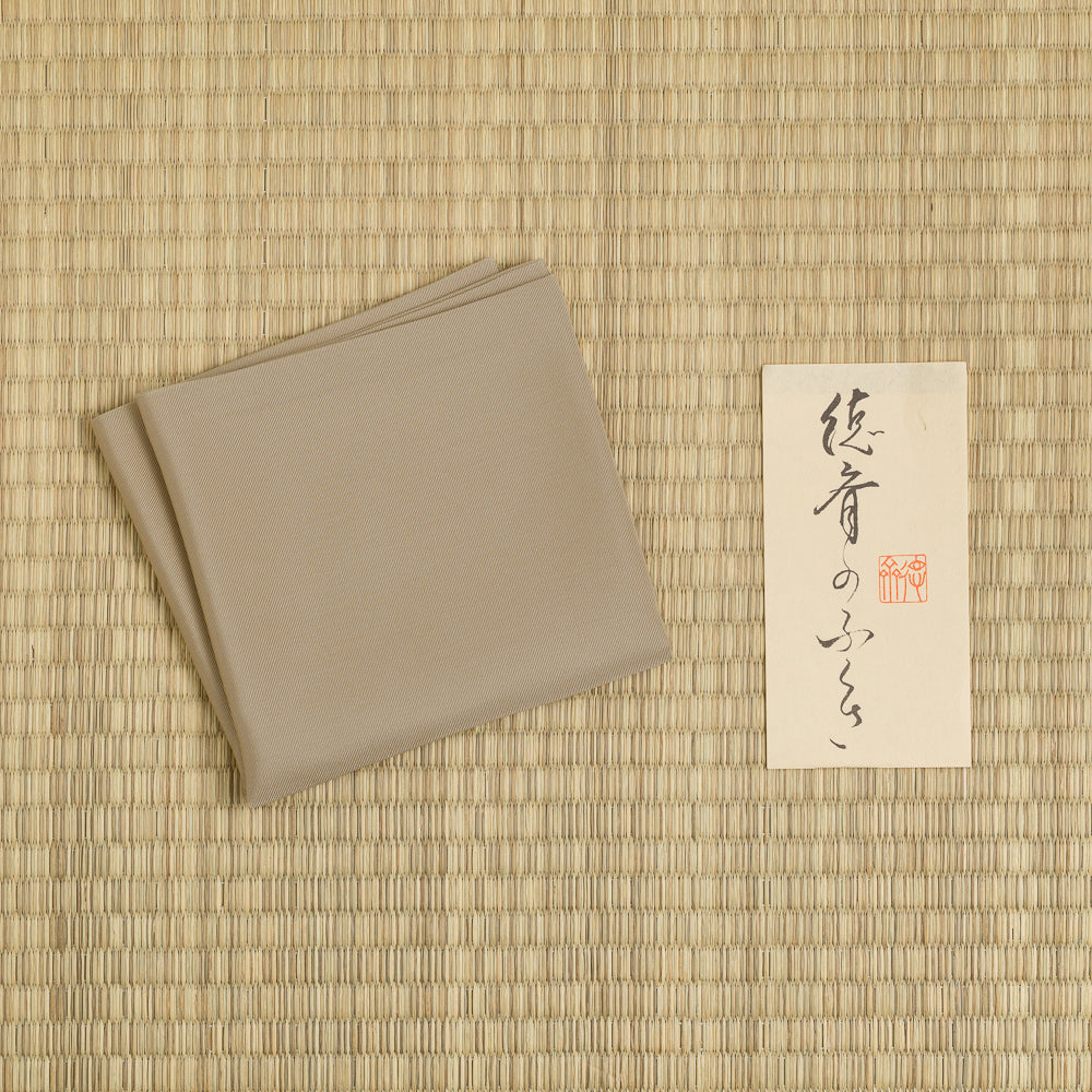 Sand beige silk fukusa for Urasenke and Omotesenke Tea Ceremony