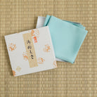 Kyoto handcrafted Sky Blue silk fukusa cloth for Way of Tea, Chanoyu and traditional Japanese tea ceremony