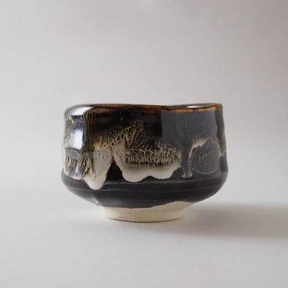 Tenmoku Unofushirashi Matcha Tea Bowl