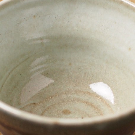 Mud Black Blue Matcha Tea Bowl l 黒釉青流し 碗形抹茶碗 美濃焼 日本製