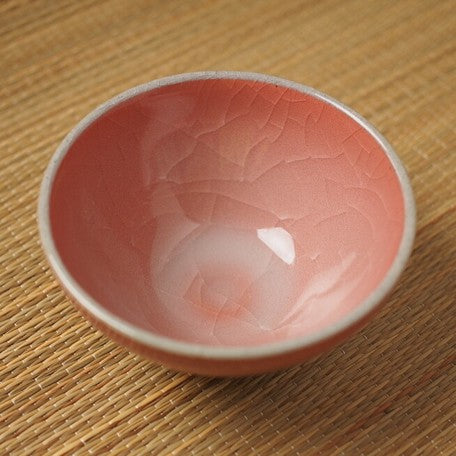 Beige Pink Matcha Tea Bowl l ピンク貫入 抹茶碗 美濃焼 日本製