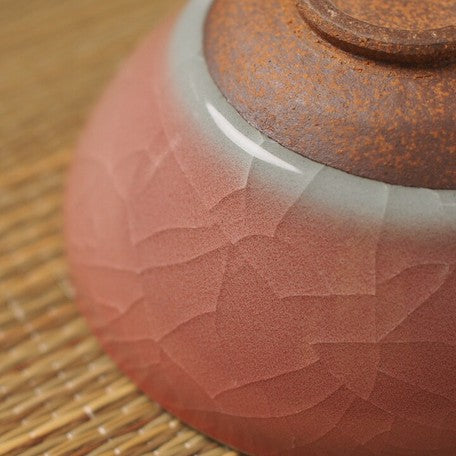 Beige Pink Matcha Tea Bowl l ピンク貫入 抹茶碗 美濃焼 日本製
