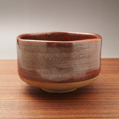 Shinsha Cinnabar Matcha Tea Bowl