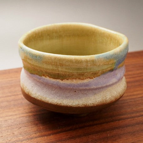 Beige Purple Gradation Matcha Tea Bowl l 紫苑 抹茶碗 美濃焼 日本製