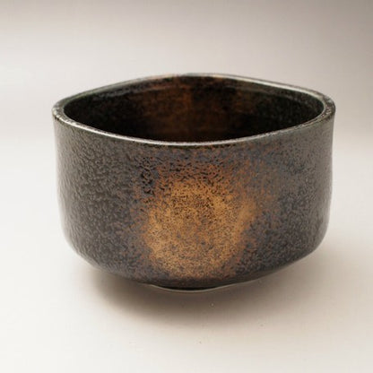 Black Gold Matcha Tea Bowl Blue