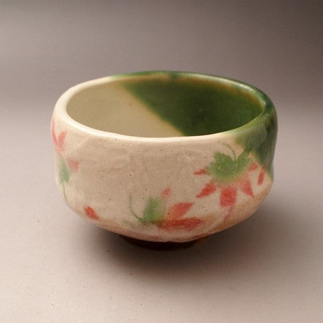 Maple Tree Matcha Tea Bowl (Small Size) l もみじ 抹茶碗 美濃焼 日本製