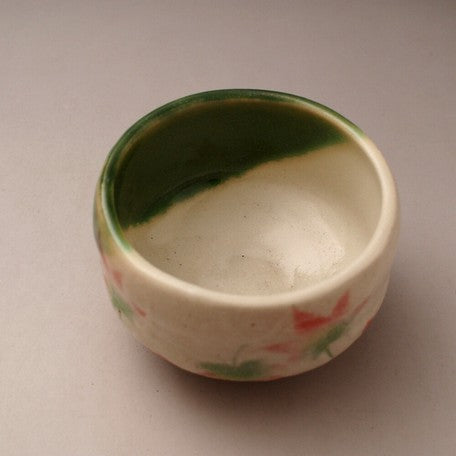 Maple Tree Matcha Tea Bowl (Small Size) l もみじ 抹茶碗 美濃焼 日本製